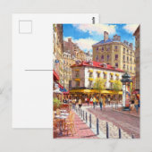 Parijse boeiende straten briefkaart (Voorkant / Achterkant)