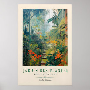Parijse Botanische Tuin Vintage Poster Jardin des