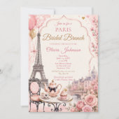 Parijse Bruidsbrunch Kaart (Voorkant)