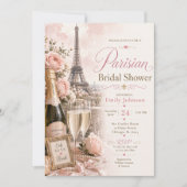 Parijse Bruidsfeest Uitnodiging (Voorkant)