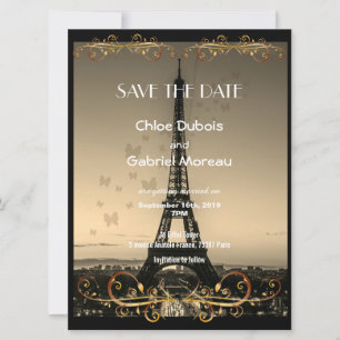 Parijse Bruiloft Save The Date