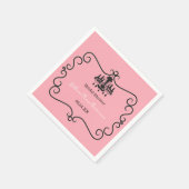 Parijse Bruiloft Thema - Servet (Hoek)