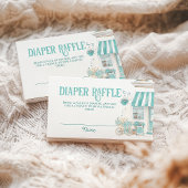 Parijse Cafe Bonjour Bebe Baby shower Luier Informatiekaartje