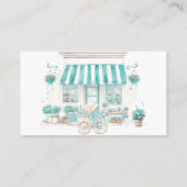 Parijse Cafe Bonjour Bebe Baby shower Luier Informatiekaartje (Achterkant)