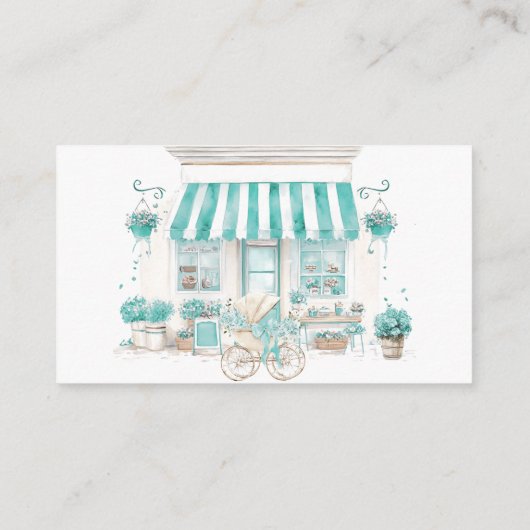 Parijse Cafe Bonjour Bebe Baby shower Luier Informatiekaartje (Achterkant)