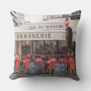 Parijse Cafe Brasserie Outdoor Sierkussen