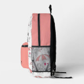 Parijse Café Daydream Bedrukte Rugzak (Rechts)