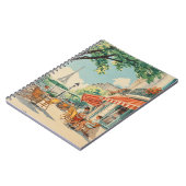 Parijse Café met Eiffel Uitzicht Notitieboek (Linkerzijde)