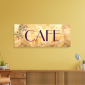 Parijse cafe teken canvas afdruk (Insitu (Woonkamer))