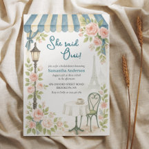 Parijse cafe zei ze oui Vrijgezellenfeest