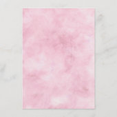 Parijse Charm Blauw & Roze Bloemen Chique Diner Menu (Achterkant)