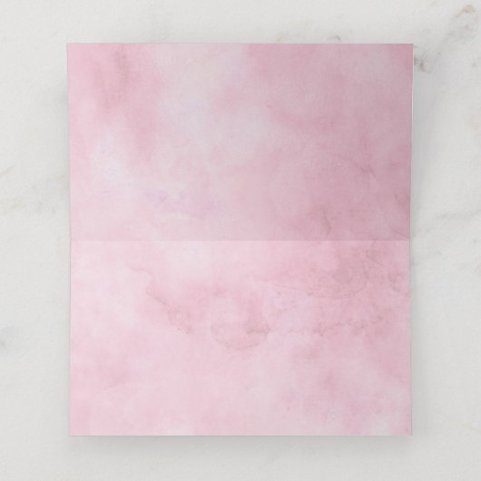 Parijse Charm Floral Gereserveerde Zitplaatsen Bru Plaatskaartje (Binnenkant ongevouwen)