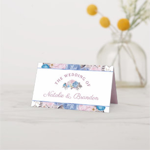 Parijse Charm Floral Gereserveerde Zitplaatsen Bru Plaatskaartje