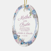 Parijse Charm Keepsake Moeder van de bruid Quote Keramisch Ornament (Links)