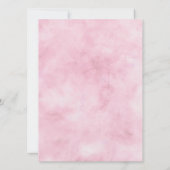 Parijse charme blauw & roze diamant Lijst bruiloft Kaart (Achterkant)