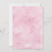 Parijse charme blauw & roze geometrische bruiloft kaart (Achterkant)