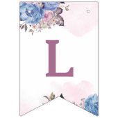 Parijse charme bloemenchique liefde is zoete bruil vlaggetjes (Tweede vlag)