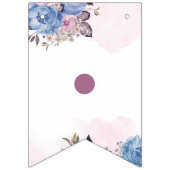 Parijse charme bloemenchique liefde is zoete bruil vlaggetjes (Eerste vlag)