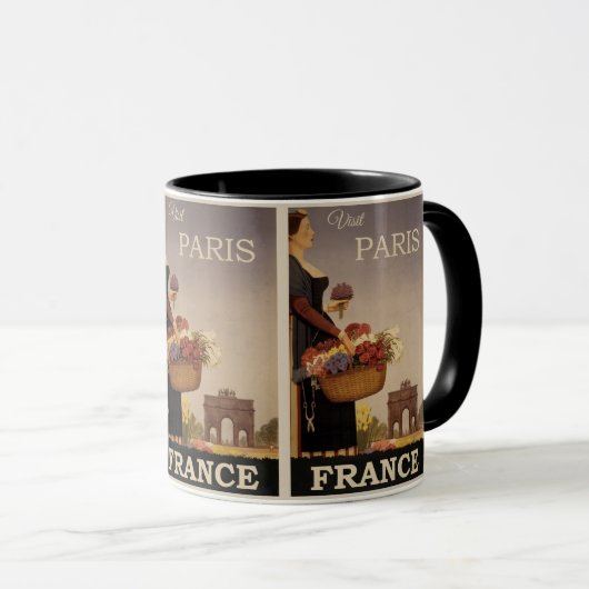 Parijse charme:  Frankrijk Reizen met vrouw Mok (Voorkant rechts)