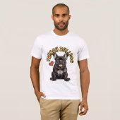Parijse charme: Franse Bulldog T-shirt (Voorkant volledig)
