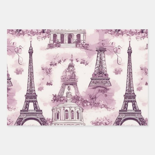 Parijse charme Inpakpapier Vel (Voorkant 2)
