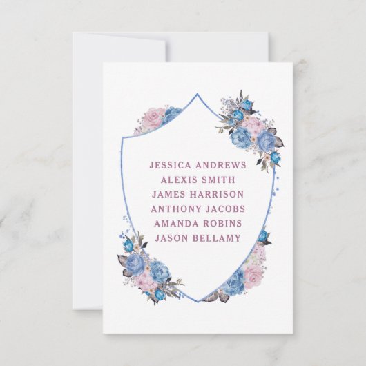 Parijse charme kuif zitplaatsen trouwtafel nummers kaart (Achterkant)