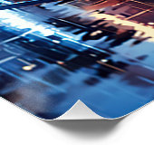 Parijse charme:  Paris Street Cafe Poster (Hoek)