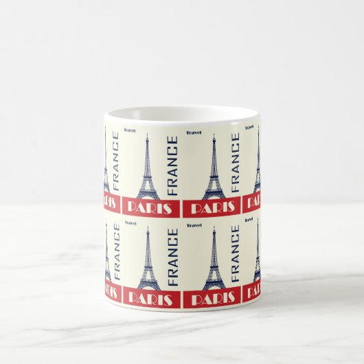 Parijse charme - Retro Travel kunstwerk Magische Mok (Center)