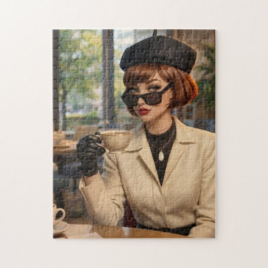 Parijse Chic Cafe Legpuzzel (Verticaal)