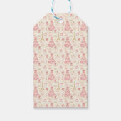 Parijse Coquette Kerstmis Cadeaulabel (Voorkant)