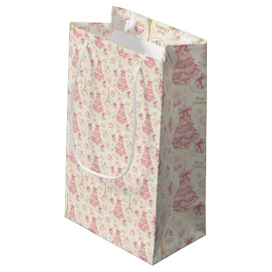 Parijse Coquette Kerstmis Klein Cadeauzakje (Achterkant Gekanteld)