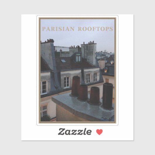 Parijse daken sticker (Vel)
