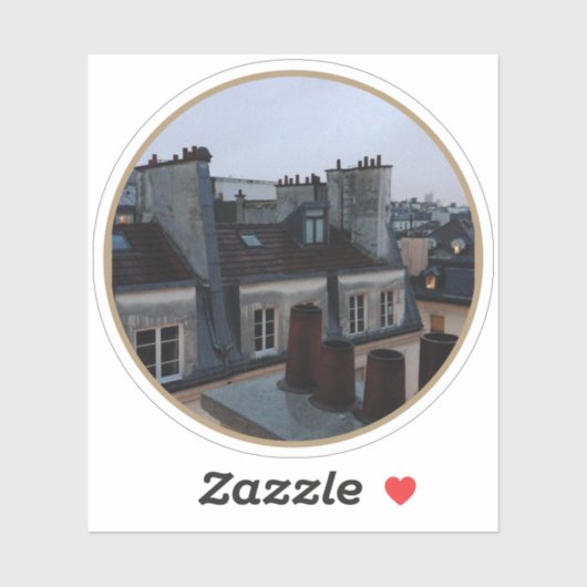 Parijse daken - v2 sticker (Vel)