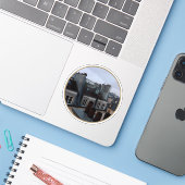Parijse daken - v2 sticker (Laptop met iPhone)