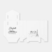 Parijse Doodles bruiloft gunst doos Bedankdoosjes (Uitgevouwen)