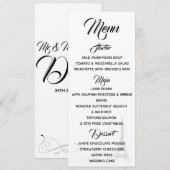 Parijse Doodles Menu (Voorkant / Achterkant)