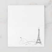 Parijse Doodles plaats kaart of escort Kaart Plaatskaartje (Buitenkant ongevouwen)