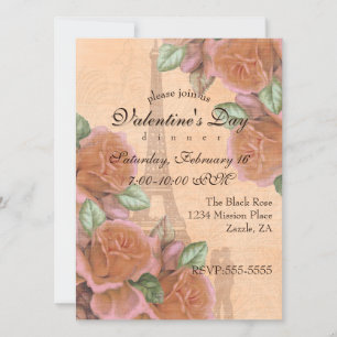 Parijse dromen  Valentijnsdag uitnodiging