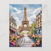 Parijse droomlandschap met Eiffeltoren Briefkaart (Voorkant)