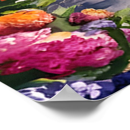 Parijse droomlandschap met Eiffeltoren Poster (Hoek)