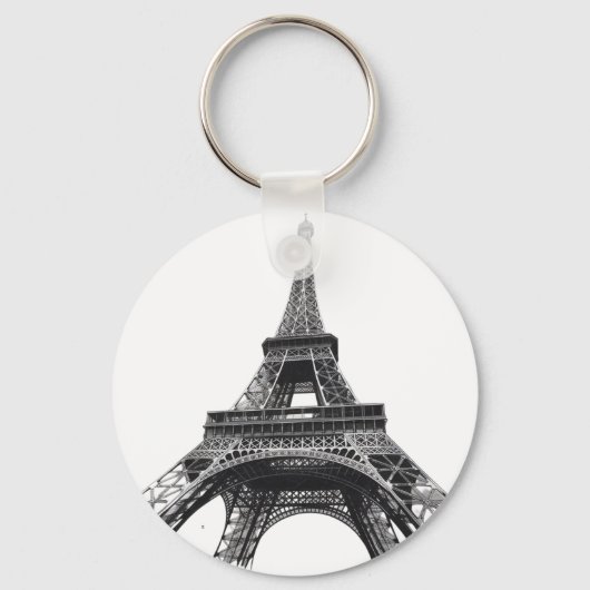 Parijse Eiffeltoren Franse Canvas tas Sleutelhanger (Voorkant)