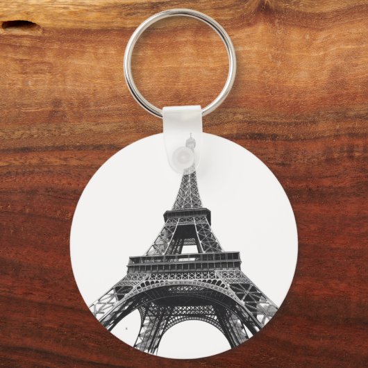 Parijse Eiffeltoren Franse Canvas tas Sleutelhanger (Voorkant)