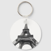 Parijse Eiffeltoren Franse Canvas tas Sleutelhanger (Achterkant)
