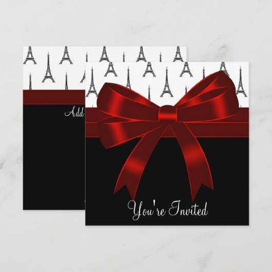 Parijse Eiffeltoren Kaart (Voorkant / Achterkant)