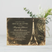 Parijse Eiffeltoren  repetitie Kaart (Staand voorkant)