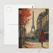 Parijse Elegantie  Briefkaart (Voorkant / Achterkant)