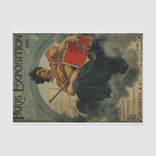 Parijse Expositie 1900 -  Franse kunst Tissuepapier (Voorkant)