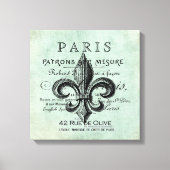  Parijse fleur de lis gestrekte canvas (Voorkant)