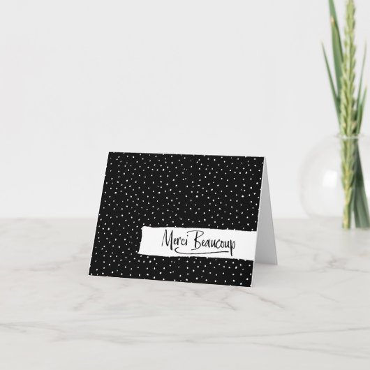 Parijse Franse Baby shower Dank u Bedankkaart (Voorkant)