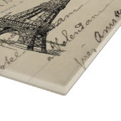 Parijse Franse Briefkaarten kerstsnijplank Snijplank (Hoek)